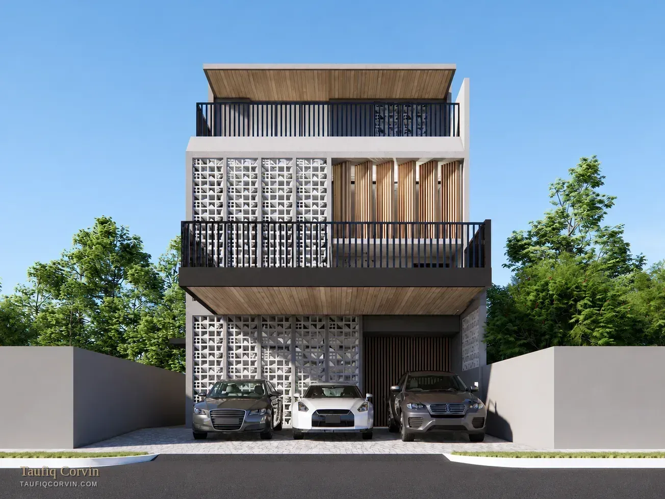 The Lattice, a forest-facing freehold semi-detached home on Greenleaf Rise, District 10